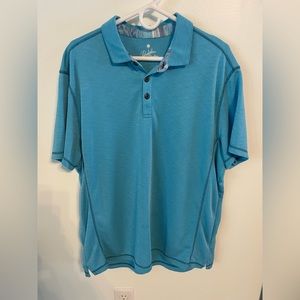 Mens Paradise Collection Blue Polo Shirt Size XL